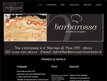 Tablet Screenshot of barbarossaristorante.it